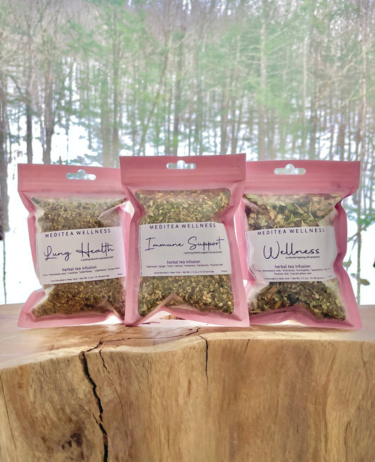 Winter Essentials Tea Bundle (3 Bags or 3 Jars) - MediTea Wellness