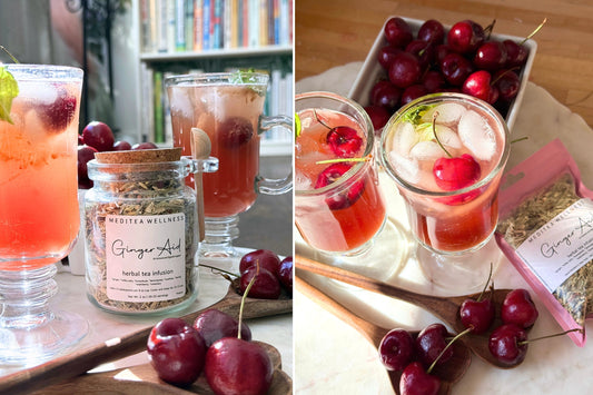 Cherry Ginger Mocktail: The Ultimate Drink for Better Sleep - MediTea Wellness