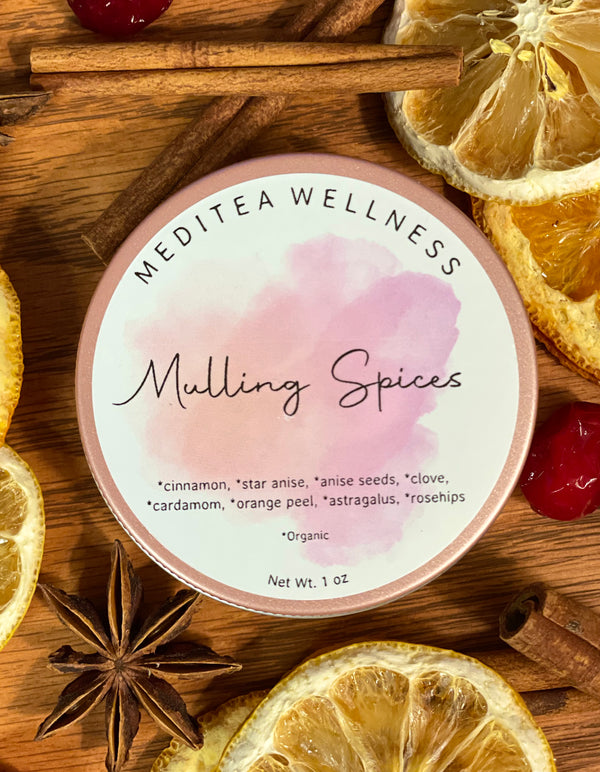 Mulling Spices - Organic Premium Seasoning Blend with Cardamom - Mulled Wine & Cider Recipe Included