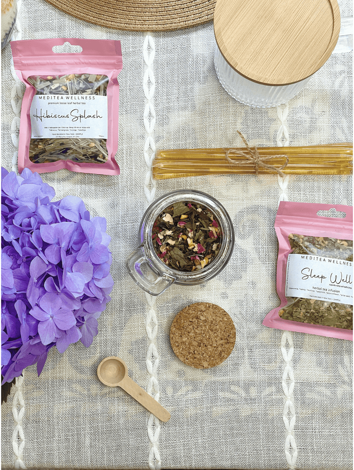 Bridal Gift Box with Gourmet Loose Leaf Tea Blends - MediTea Wellness