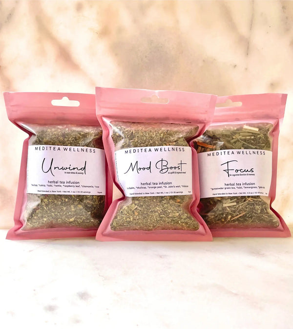 Mental Health Tea Bundle (3 Bags) - MediTea Wellness