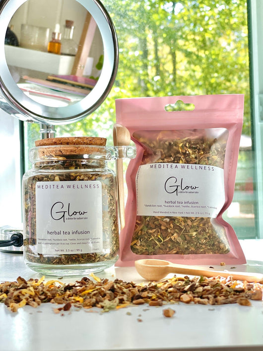 Glow Herbal Tea for Radiant Skin - MediTea Wellness