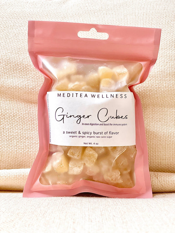 Organic Dusted Ginger Cubes - MediTea Wellness